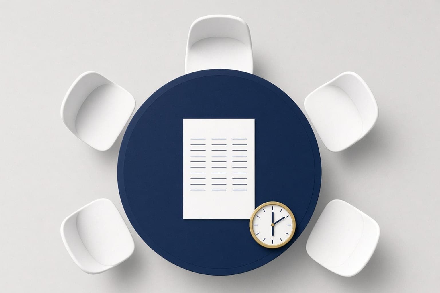 The 30-minute weekly management meeting that a 20-person company actually needs